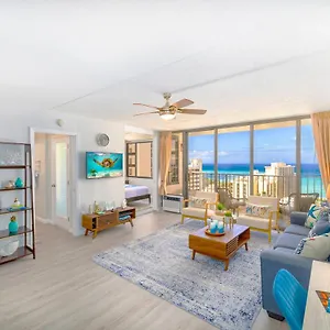 Waikiki Upscale 1 Bedroom - Ocean Views - Parking Honolulu